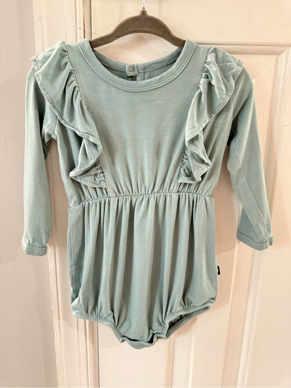 Kyte Baby Long-Sleeve One-Piece Ruffle Romper